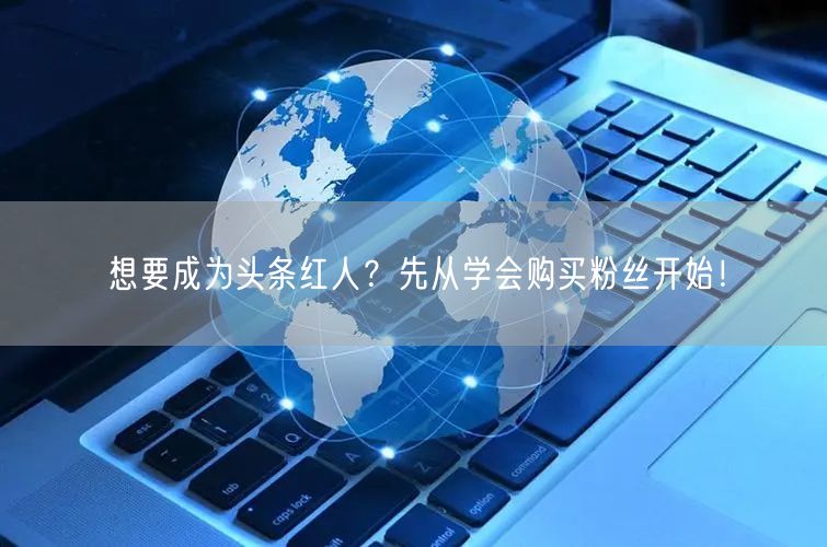 想要成为头条红人?先从学会购买粉丝开始!