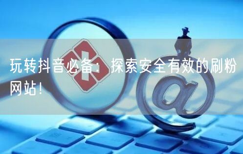 玩转抖音必备：探索安全有效的刷粉网站！